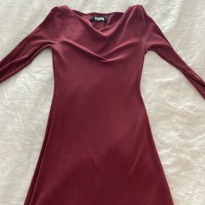 Reformation Jeanne Dress in Burgundy
